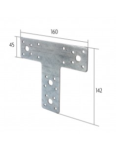 Verbindingsplaat 160x42 mm 2