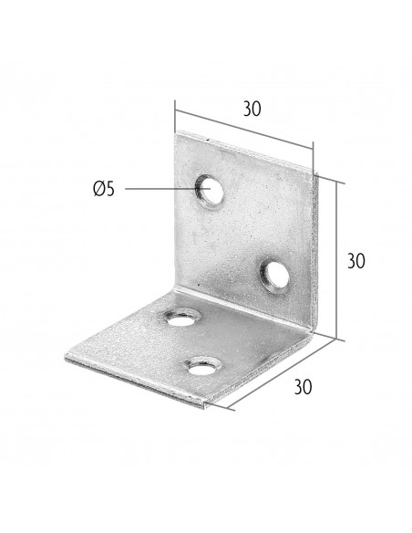 Équerre à large côtés égaux