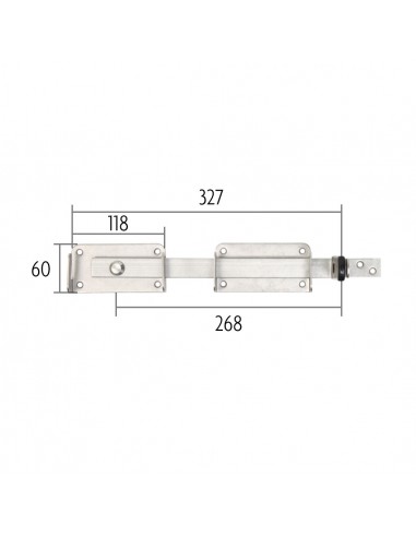 Fermeture pour portail en Inox