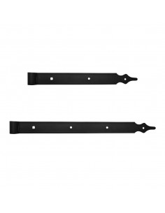 Zwart recht scharnier