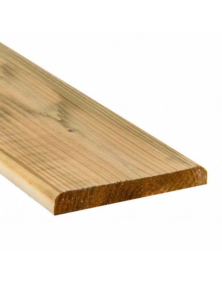 Dunne grenen planken geïmpregneerd