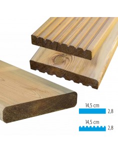 Planche en sapin autoclavé