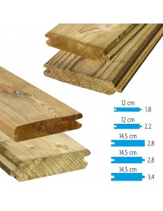 Plank met tand en groef