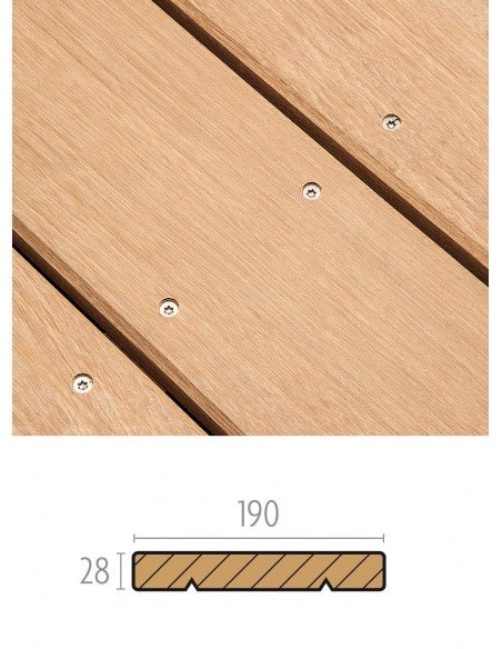 Bangkirai terras - glad