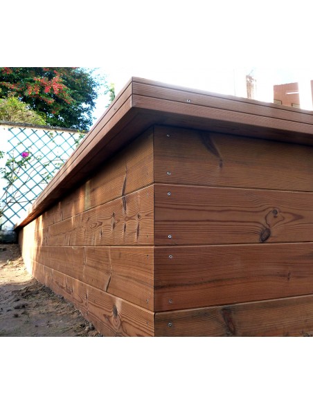 Finse naaldhout gevelbekleding - tand en groef