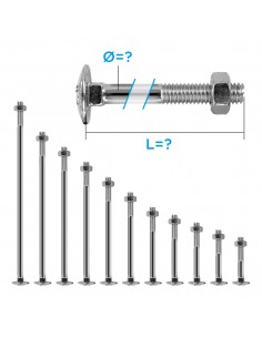 Écrou vis avec boulon DIN 603