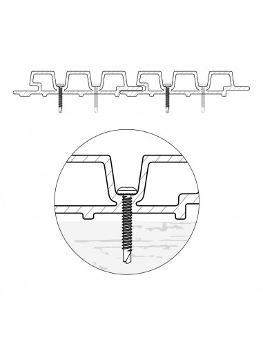 Vis de bardage Weo composite