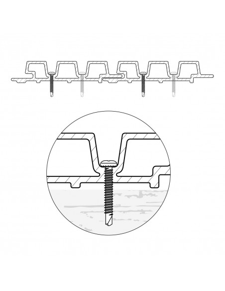 Vis de bardage Weo composite