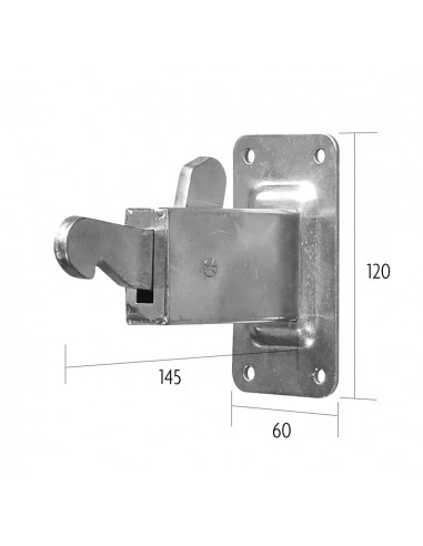 Deurvastzetter muurmodel - grondplaat