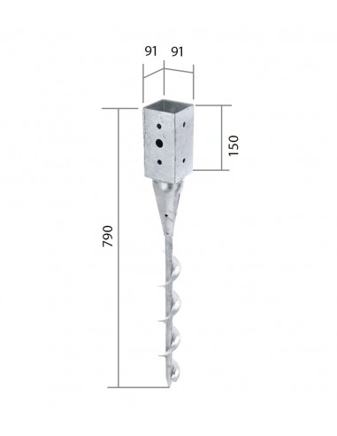 Paalhouders voor terras
