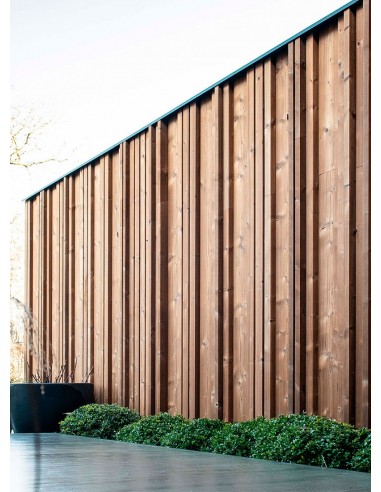 Houten kader voor tuinmuur