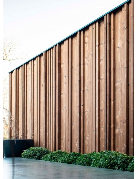 Houten kader voor tuinmuur