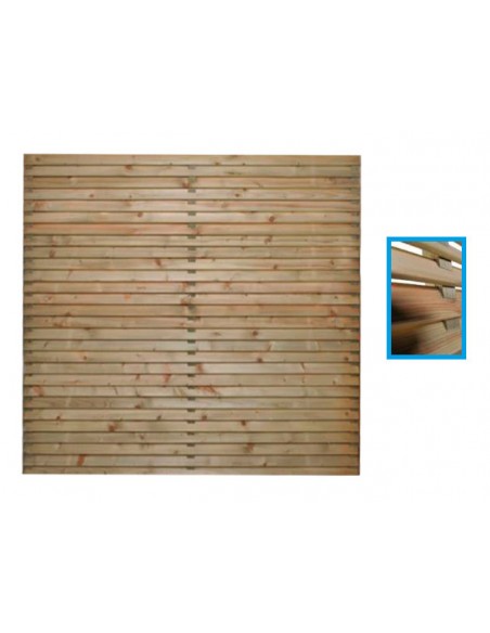 Palissade en latte volet