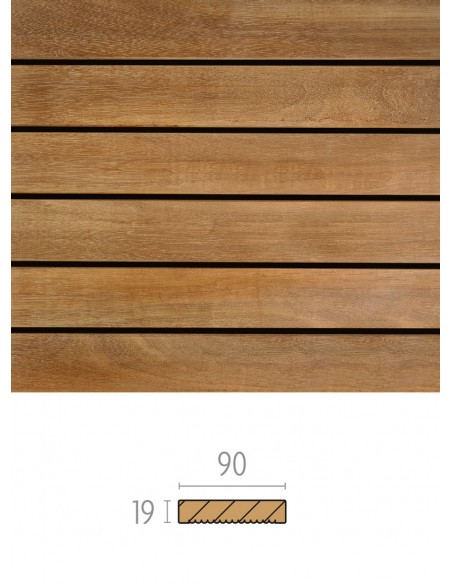 Smal plank Bangkirai-terras