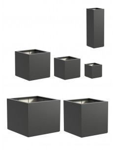 Bac à fleurs carré - Fibre de verre