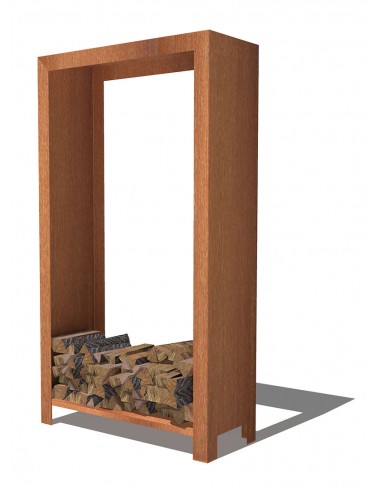 Houtopslagen in Cortenstaal