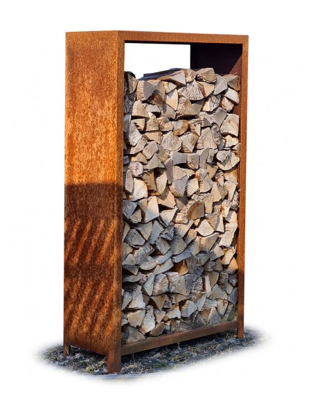 Houtopslagen in Cortenstaal