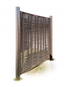 Schutting in gevlochten fiber takken 2