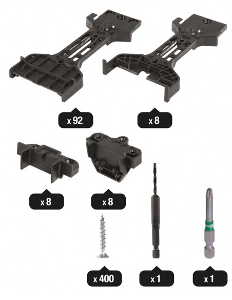 Onzichtbare bevestigingen Roots voor standaardplanken