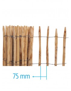 Clôture de jardin en châtaignier 2