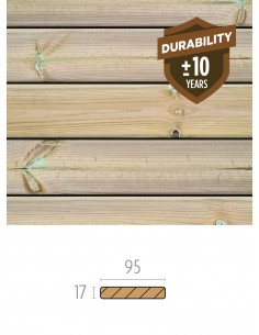 Fine planche de terrasse en sapin