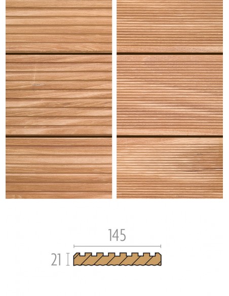 Bangkirai terras - groeven FSC