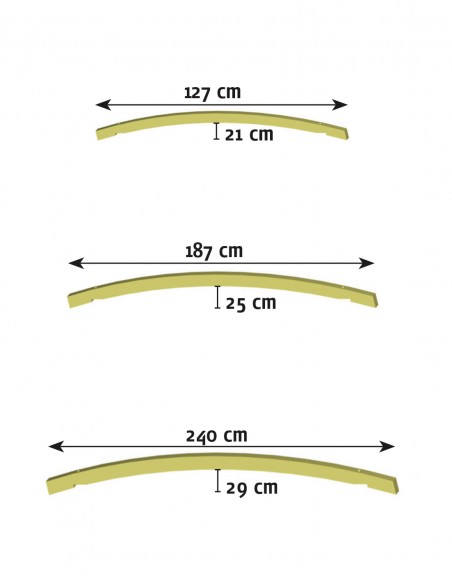 Boogvormige ruiter pergolas
