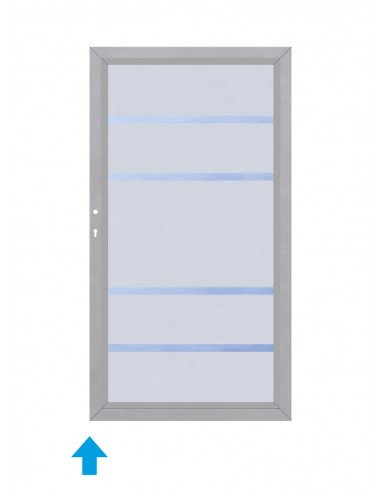 Porte extérieure en verre sur mesure