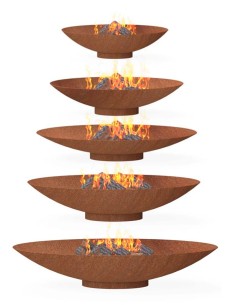 Brasero en acier Corten