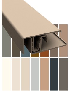 Profilé de bordure clipsable en aluminium laqué