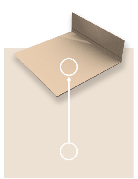 Profilé de cornière aluminium laqué