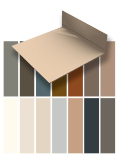 Profilé de cornière aluminium laqué