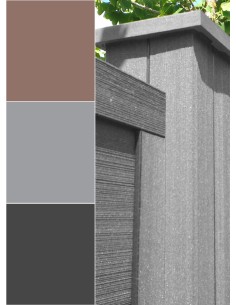 Composiet houten paal met afdekkap