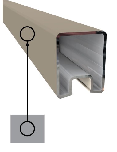 Profilé U en aluminium