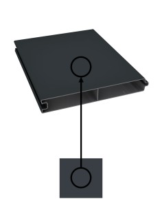 Planche en aluminium rainure et languette 2