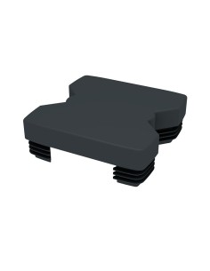 Chapeau de fermeture poteau en aluminium intermédiare