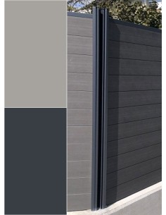 Poteau en aluminium charnière