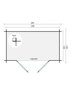 Petit abri de jardin avec double porte 2