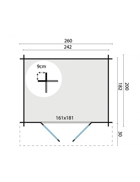 Simple petit abri de jardin