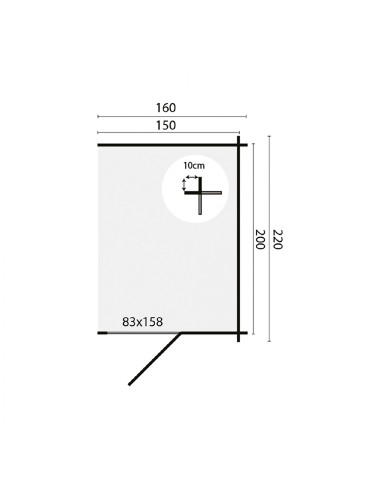 Petite annexe pour abris de jardin