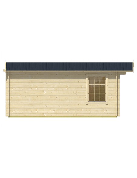 Tuinhuisje met dubbele glazen deur en zijraam