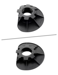 Plots de terrasse réglables pour mur