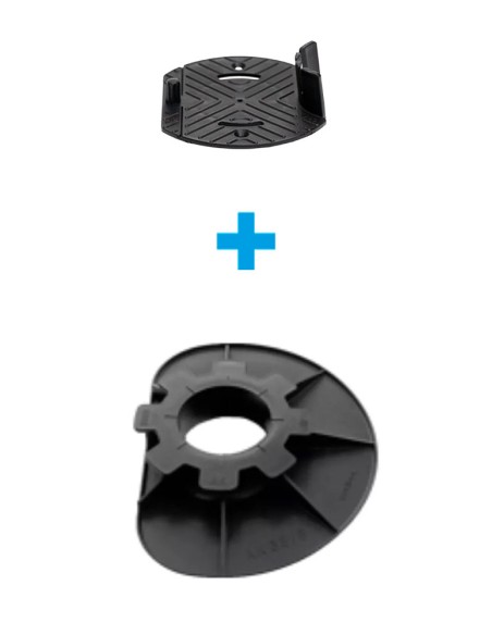 Regel­bare terras­dra­gers muurversie