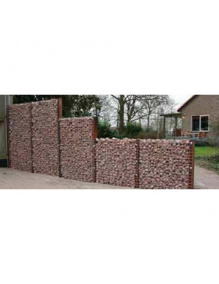 Palissade en gabions