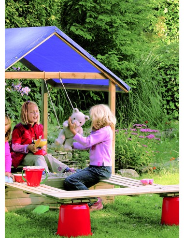 Couvercle pour bac à sable avec tonnelle