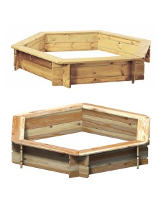 Bac à sable hexagonal