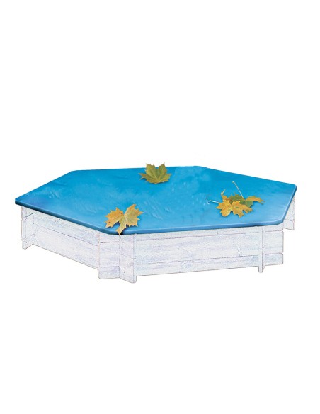 Afdekzeil voor 6-hoekige zandbakken