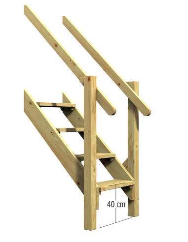 Escalier avec main courante