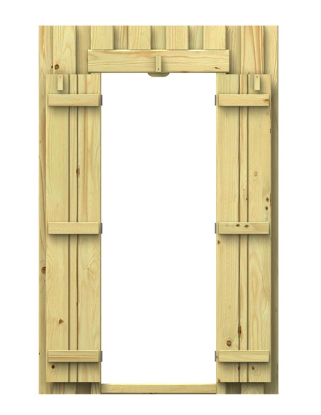 Paroi de portique avec porte 90 x 139 cm