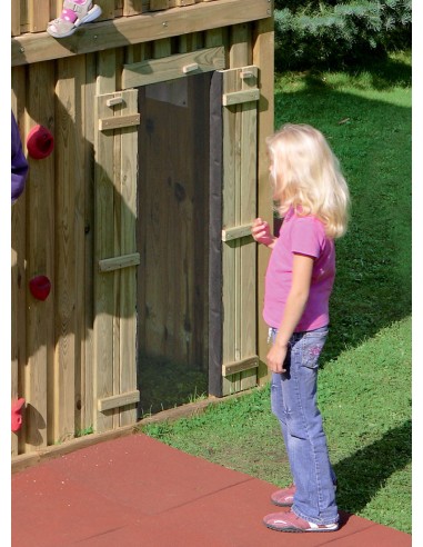 Paroi de portique avec porte 90 x 139 cm